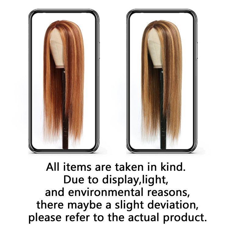 RUILI 100% Virgin Brazilian Human Hair Frontal Wigs Highlight Wigs Ombre Piano Color Human Hair Hd Lace Front Wigs
