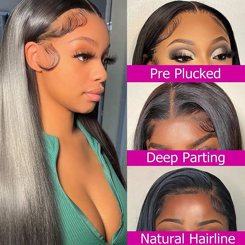 Cheap Human Hair Wigs Suppliers Straight Lace Front Wig 100% Human Hair Double Drawn Vietnamese Hair Wig