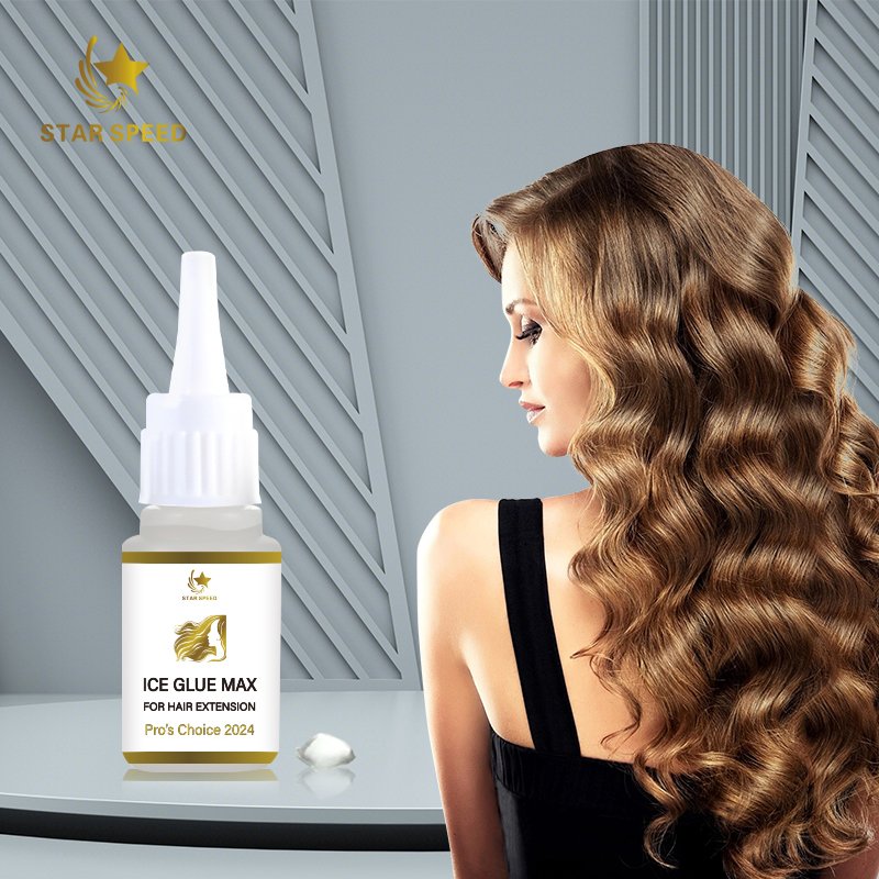 Star Speed Ice Natural hair extension clear glue human hair wigs curly ice glue gel extensions hair bonding glue