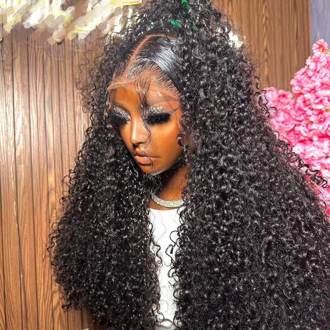Jerry Curly Human Hair Wigs Vietnamese Raw Brazilian Virgin Hair Swiss Lace Front Wigs Human Hair Glueless Full Hd Lace Wigs
