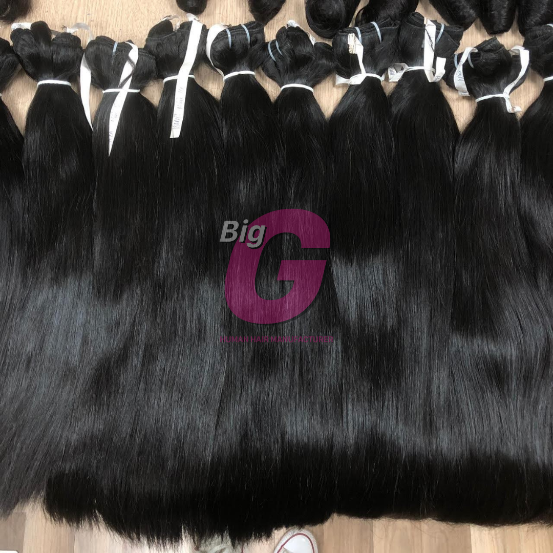 Wholesale Vietnam bone straight human hair wigs SDD Super double drawn hair bundles