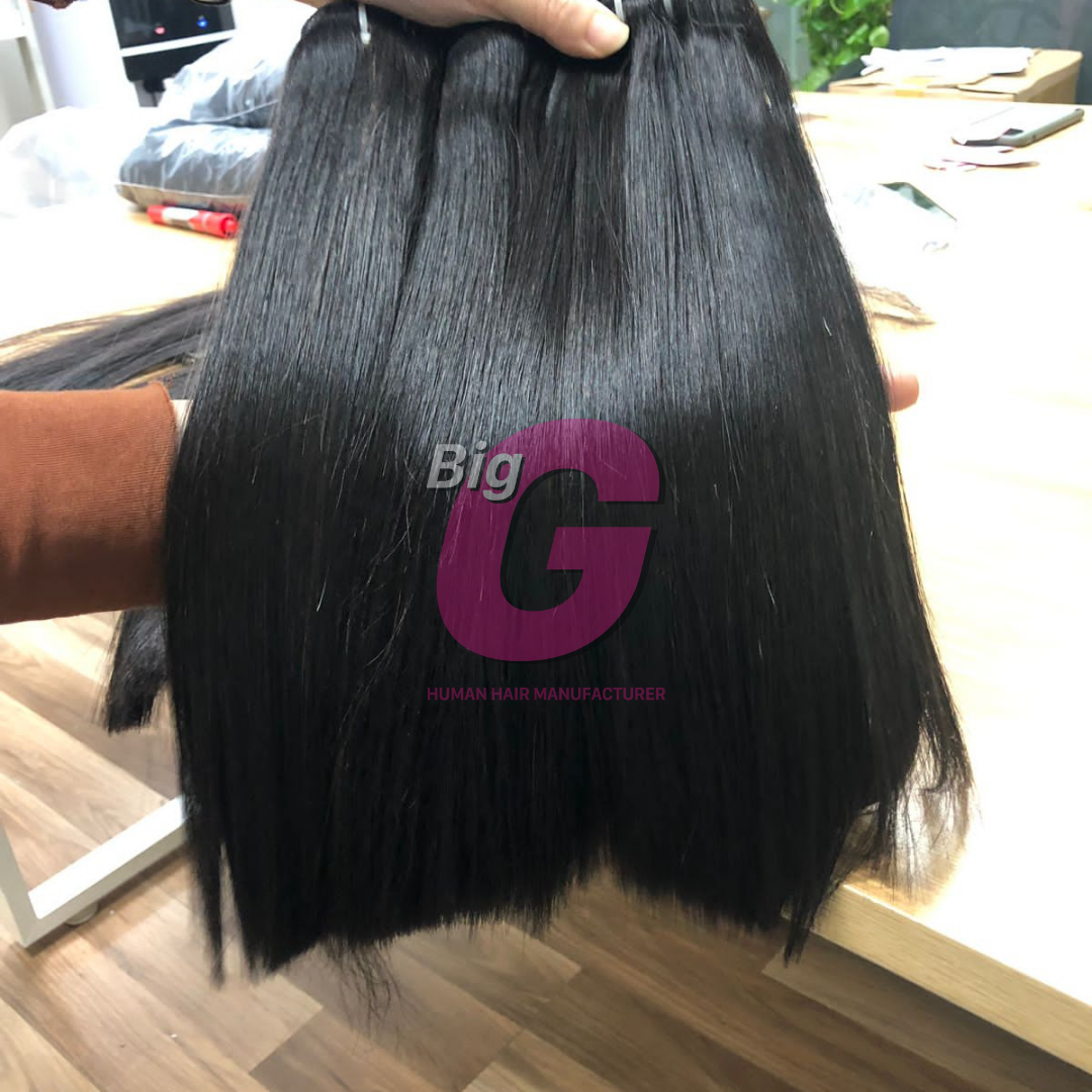 Wholesale Vietnam bone straight human hair wigs SDD Super double drawn hair bundles