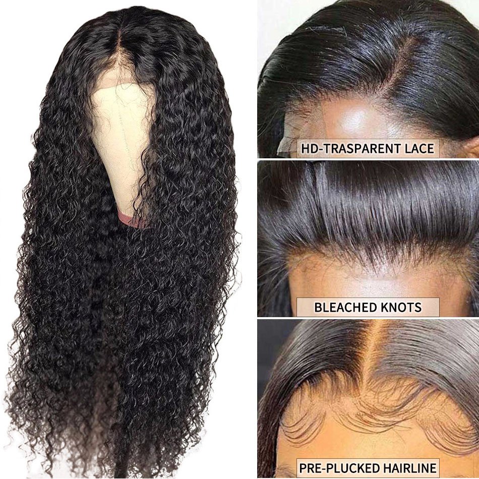 Cheap Kinky Curly Wigs Human Hair Lace Front Brazilian Full Lace Human Hair Wigs For Black Women Hd Lace Frontal Wigs Vendors