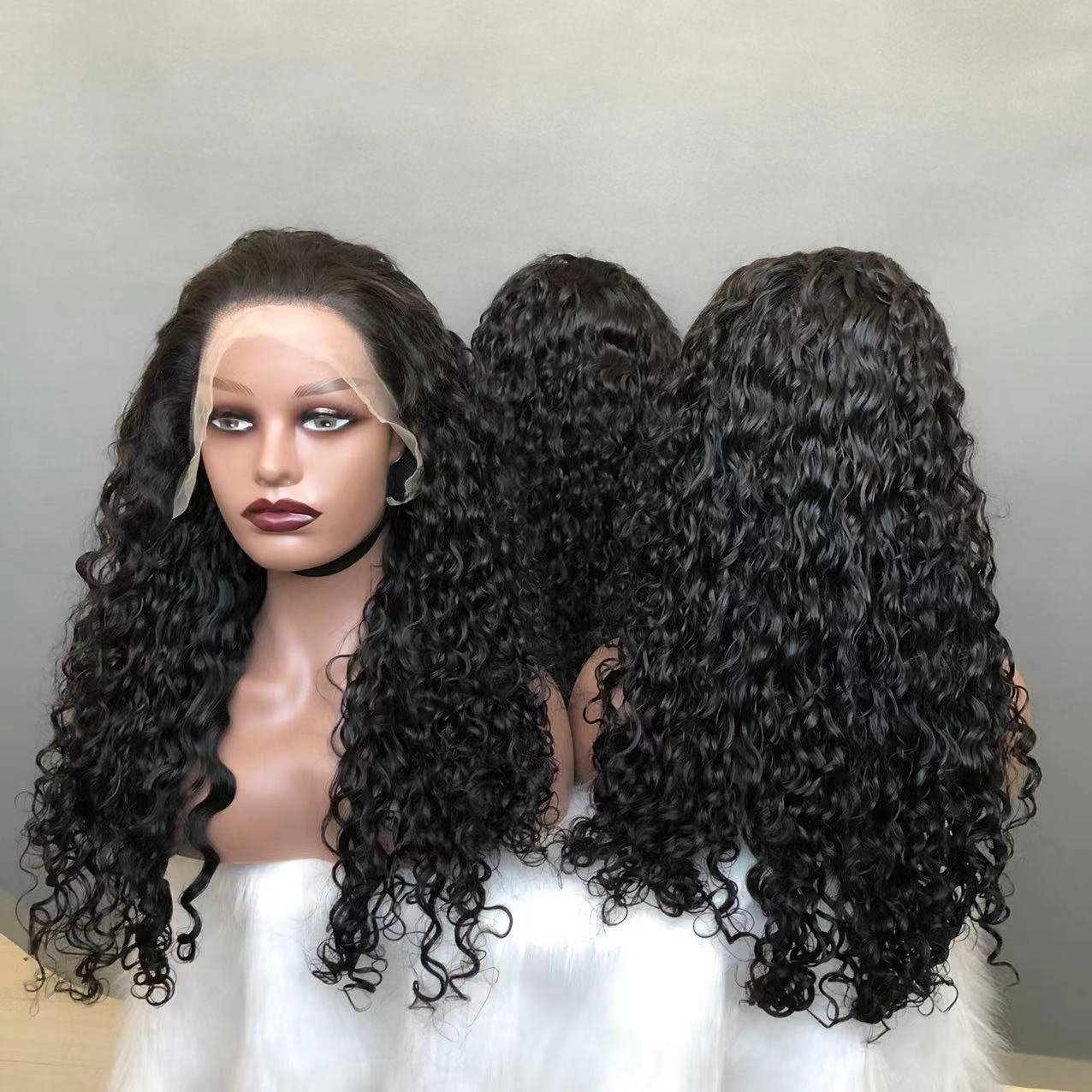 High Quality SDD curly factory wig human hair natural Color 100% Human Hair peruvian wigs human hair