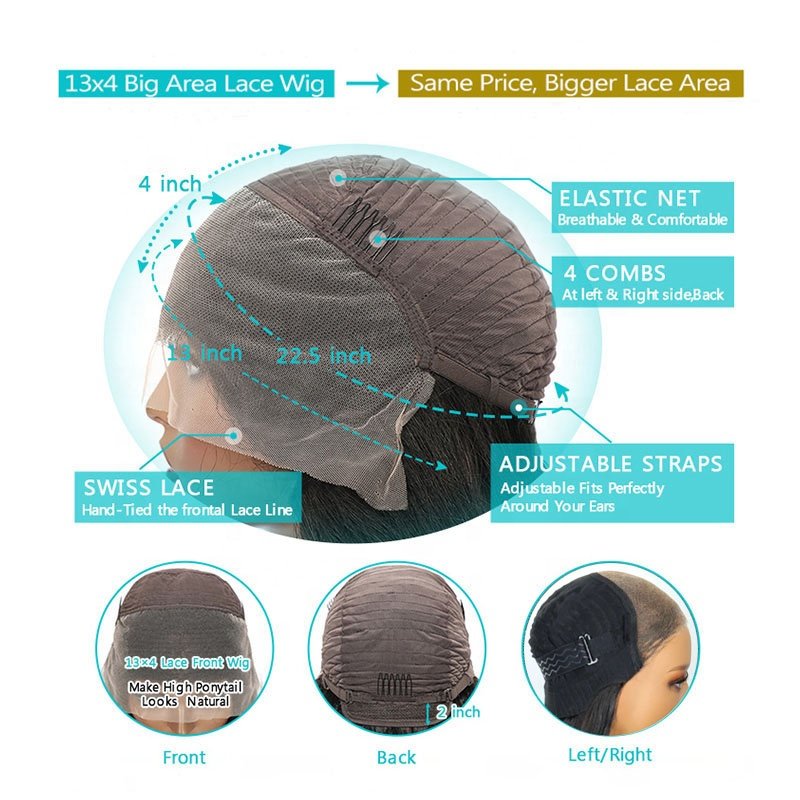 Long Water Curly Closure Frontal Wig Deep Wave Raw Virgin Indian Cuticle Aligned 13x4 Lace Front Human Hair Wigs