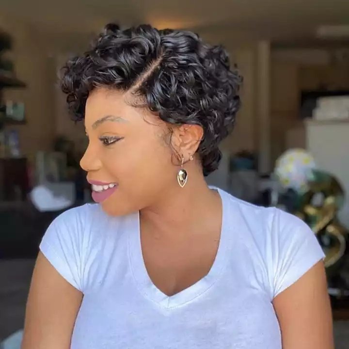 Pixie Cut Short Lace Wig,180% Glueless Short Curly Lace Bob Wigs Pixie Cut,Perruque Pixie Curls Short Human Hair Wigs
