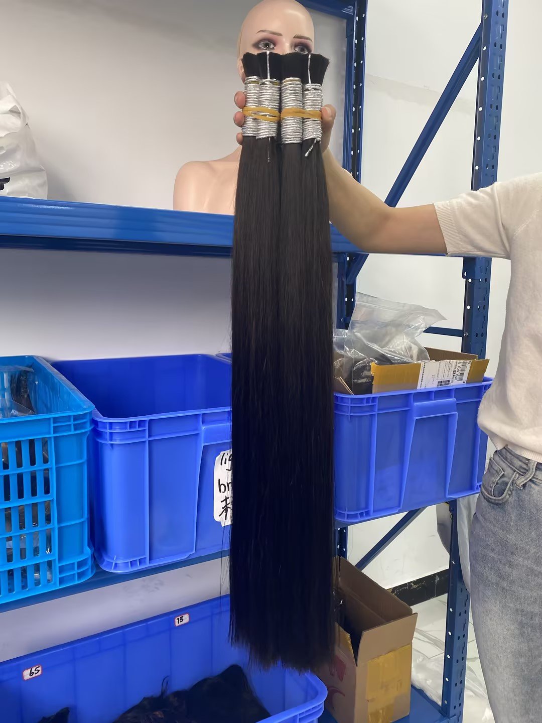 Anahair women wholesale retail straight vietnamese hair long 45cm 55cm 65cm 75cm raw natural hair wigs human hair bulk