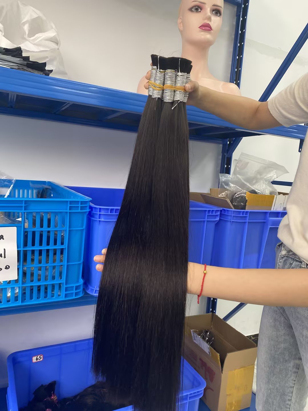 Anahair women wholesale retail straight vietnamese hair long 45cm 55cm 65cm 75cm raw natural hair wigs human hair bulk
