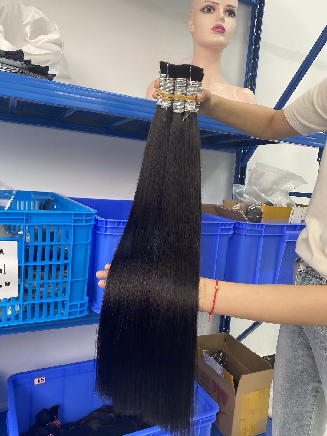 Anahair women wholesale retail straight vietnamese hair long 45cm 55cm 65cm 75cm raw natural hair wigs human hair bulk