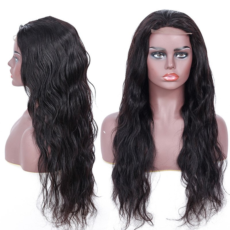 New Lace Closure Wig Top Wig Hair Wholesale Brazilian with Baby Human Hair, Cheap Body Wave Human Hairwomen 10-24 Inch Long