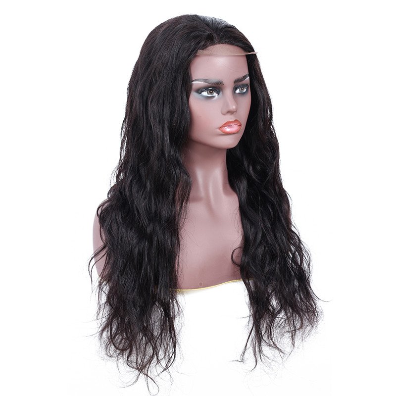 New Lace Closure Wig Top Wig Hair Wholesale Brazilian with Baby Human Hair, Cheap Body Wave Human Hairwomen 10-24 Inch Long