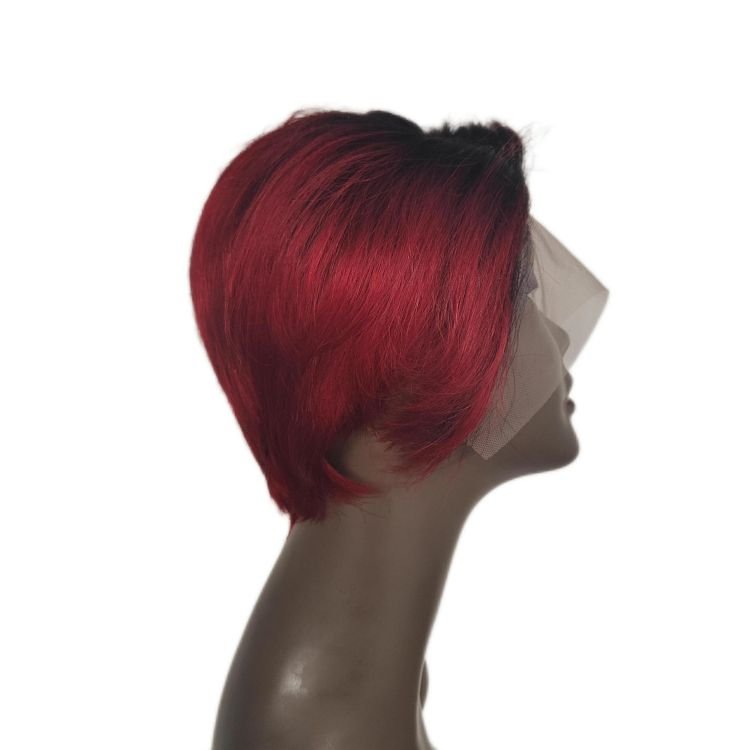 Pixie Cut Human Hair Wigs Vendors Short Bob Frontal Closure Wig,Brazilian Virgin Wigs For Black Women