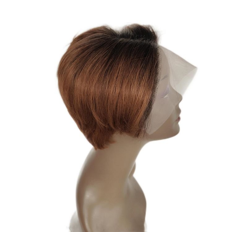 Pixie Cut Human Hair Wigs Vendors Short Bob Frontal Closure Wig,Brazilian Virgin Wigs For Black Women