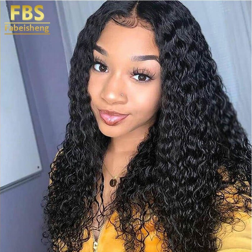 FBS Different Styles Black and 613 Body Wave Deep Curly Deep Wave 13x4 Lace Front Human Hair Wigs for Woman