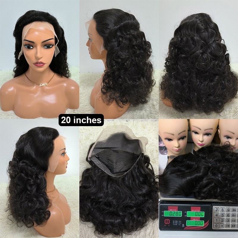 Letsfly Glueless Fumi Loose Super Full Luxury Raw Virgin Hair Easy Wear 13x4 Lace Frontal Human Wigs 24 26 Inches