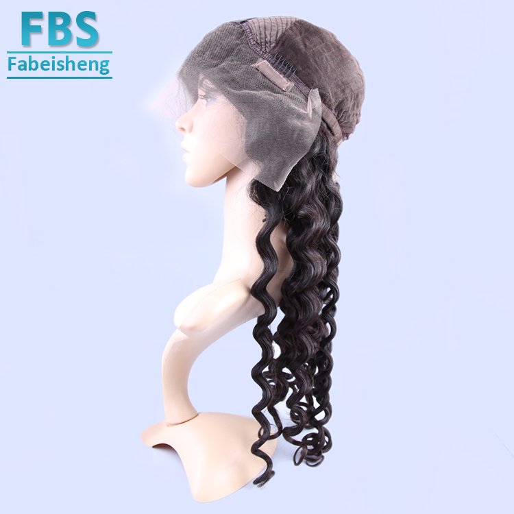 360 full Lace Human Hair Wig Brazilian Straight loose wave Remy Hair 360 lace Wig With Baby Hair Natural Color