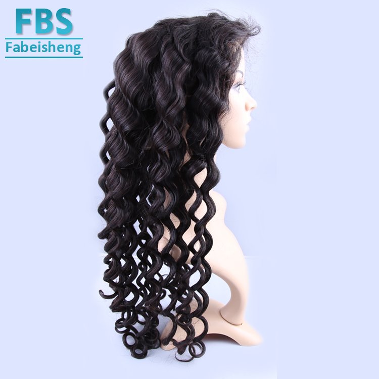 360 full Lace Human Hair Wig Brazilian Straight loose wave Remy Hair 360 lace Wig With Baby Hair Natural Color