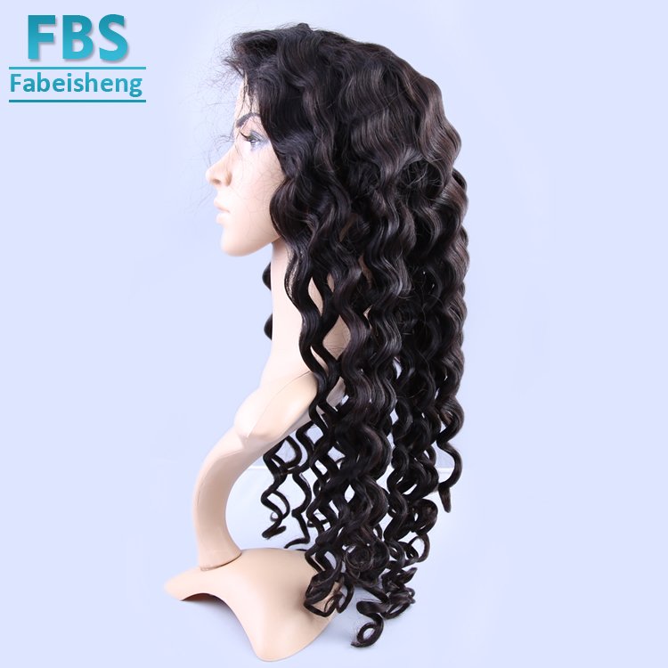 360 full Lace Human Hair Wig Brazilian Straight loose wave Remy Hair 360 lace Wig With Baby Hair Natural Color