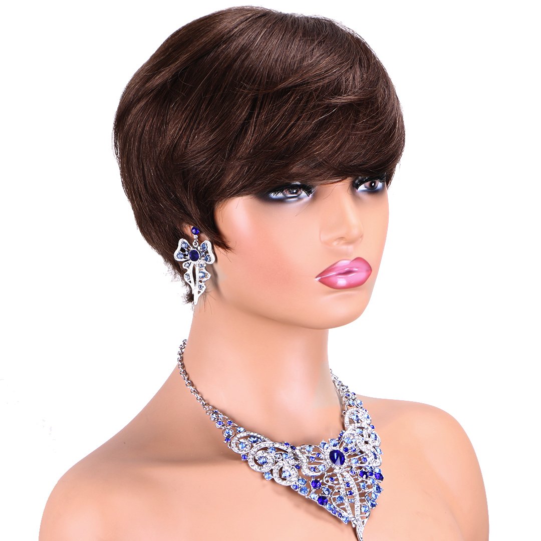 Sharopul Straight hair bob wig short human hair style popular in Africa natural black color