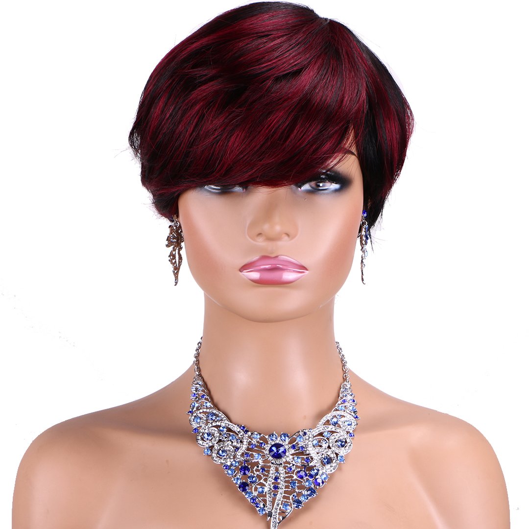 Sharopul Straight hair bob wig short human hair style popular in Africa natural black color