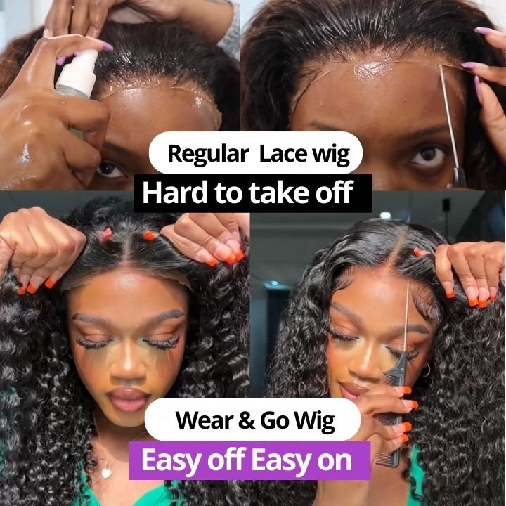 Wholesale 4x4 5x5 4x6 Glueless HD Lace closure Wigs For Black Women,Cheap Kinky Curly Lace Front Wig Human Hair Wigs