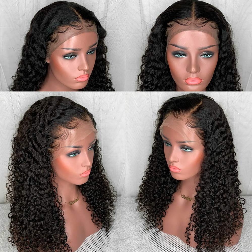 100% Curly Human Hair Wigs Pre Plucked Cuticle Aligned Brazilian Virgin Raw Frontal Lace Wigs Remy Glueless Full Lace Wig