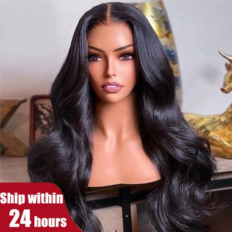 In Stock Wear & Go Glueless Wig Perruque Human Hair Wholesale Body Wave Natural Human Hair Wigs 4x4 Wigs Human Hair Lace Front