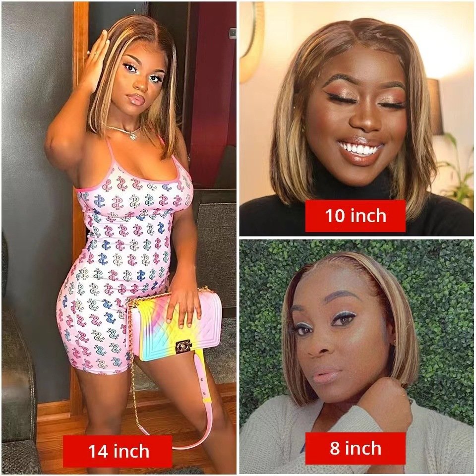 New Lace wig European and American ladies short hair wig in stock 13 x4 Side Part Lace wig in stock
