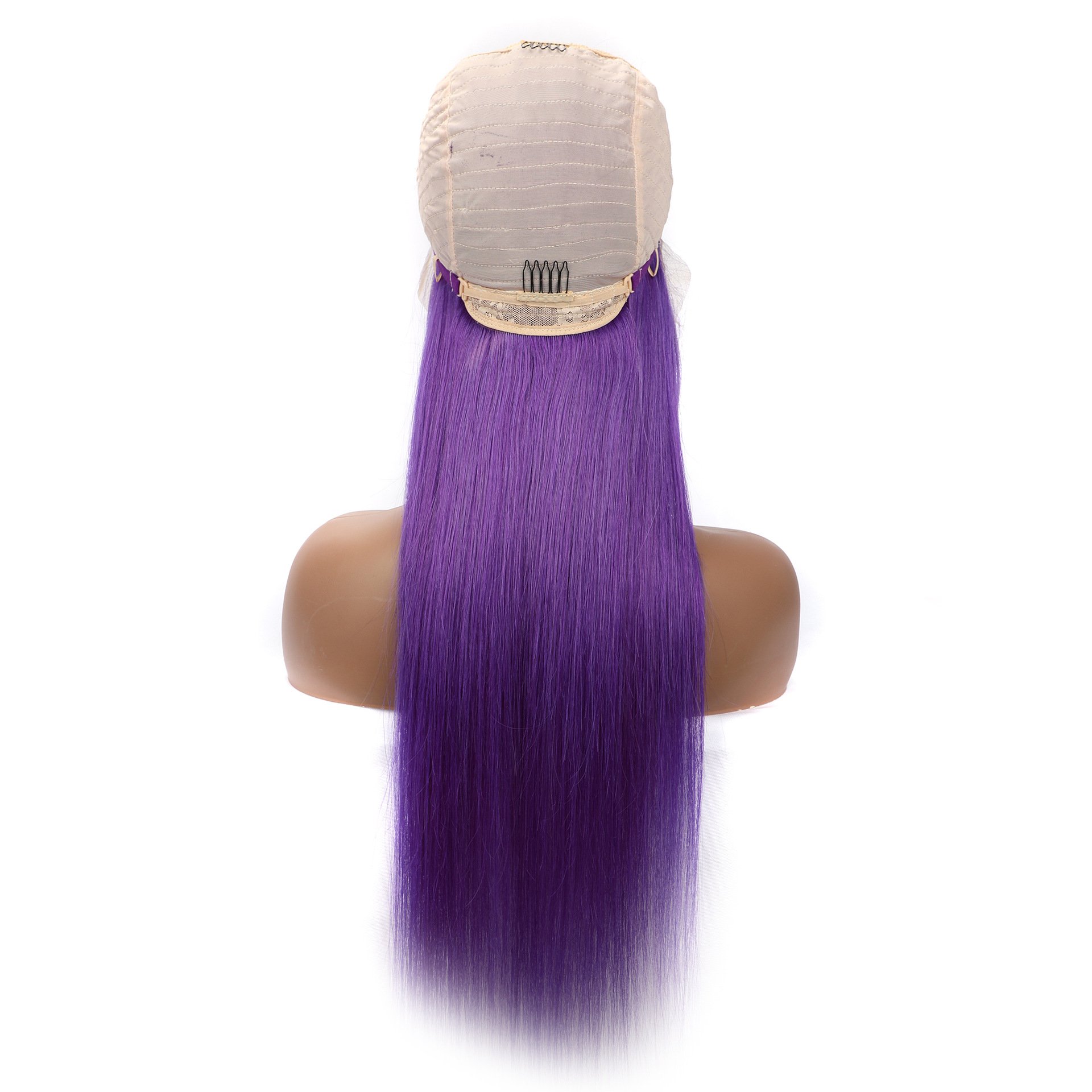Cuticle alignedcolor human hair wigs for black women bone straight human hair wigs