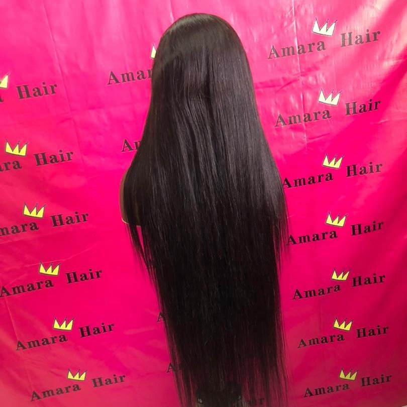 Amara fast shipping human hair wigs wholesale cheap brazilian straight vietnamese raw hair bone straight wigs in stock