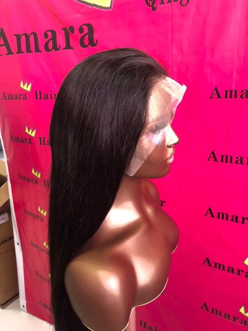 Amara fast shipping human hair wigs wholesale cheap brazilian straight vietnamese raw hair bone straight wigs in stock