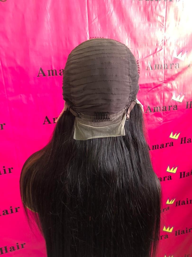 Amara fast shipping human hair wigs wholesale cheap brazilian straight vietnamese raw hair bone straight wigs in stock
