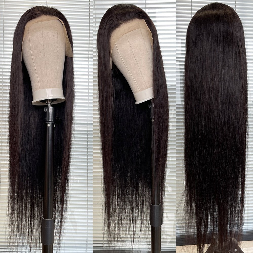 30 32 34 36 38 40 50inch HD lace frontal human hair wig, Virgin cuticle aligned Brazilian transparent 360 full lace frontal wigs