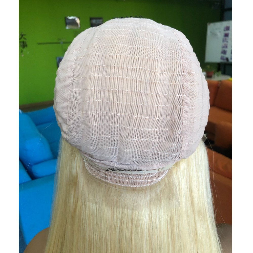 150% Density 613 Blonde Brazilian Straight Human Hair Wig Wholesale 613 Blonde 13x4 Transparent Lace Front Wig US Stock