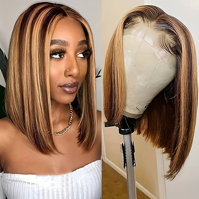 Wholesale P4/27 Highlight Color Piano Human Hair Wig Glueless Full Hd Lace Front Wig Colored Human Hair Wigs For Black Women