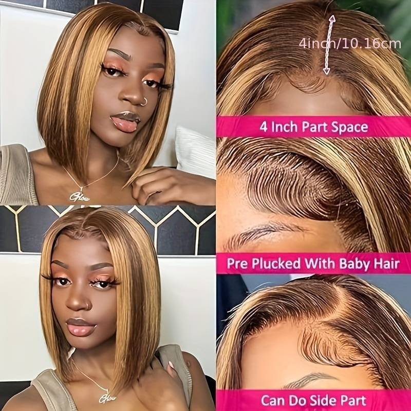 Wholesale P4/27 Highlight Color Piano Human Hair Wig Glueless Full Hd Lace Front Wig Colored Human Hair Wigs For Black Women