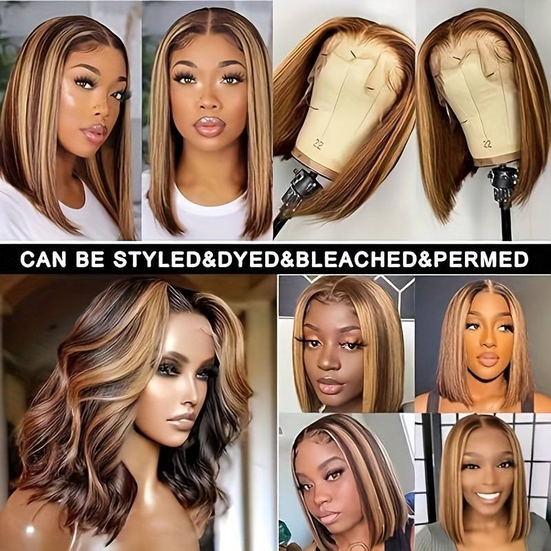 Wholesale P4/27 Highlight Color Piano Human Hair Wig Glueless Full Hd Lace Front Wig Colored Human Hair Wigs For Black Women
