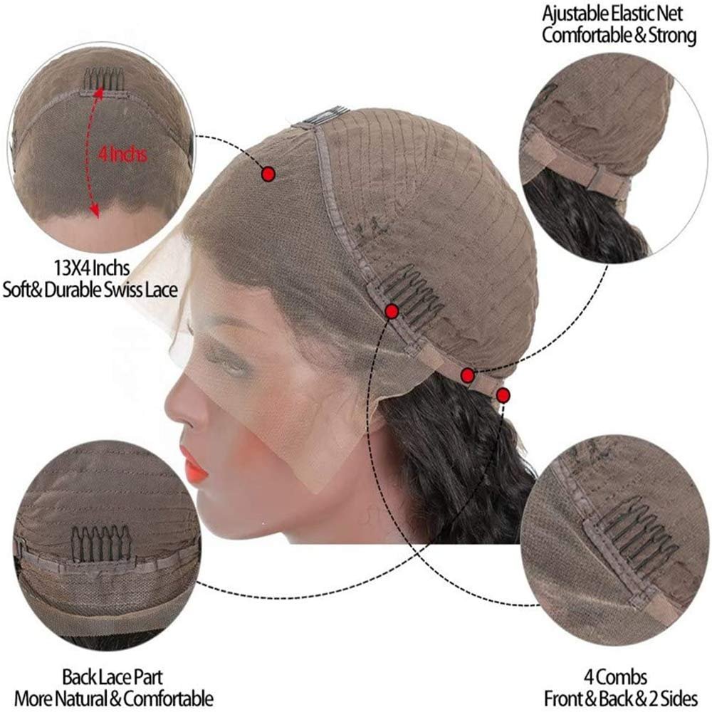 100% virgin brazilian human hair lace front wigs,cheap wholesale natural human hair wigs for black women,hd lace frontal wig