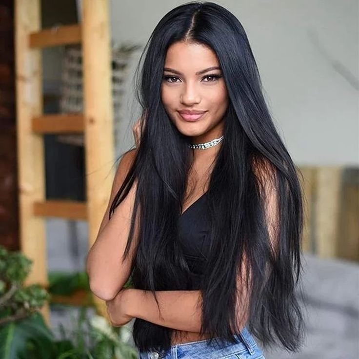 Silky Straight Raw Brazilian Virgin Hair Extension 100% Human Hair Weft for Black Women Natural Color Straight Hair Weft