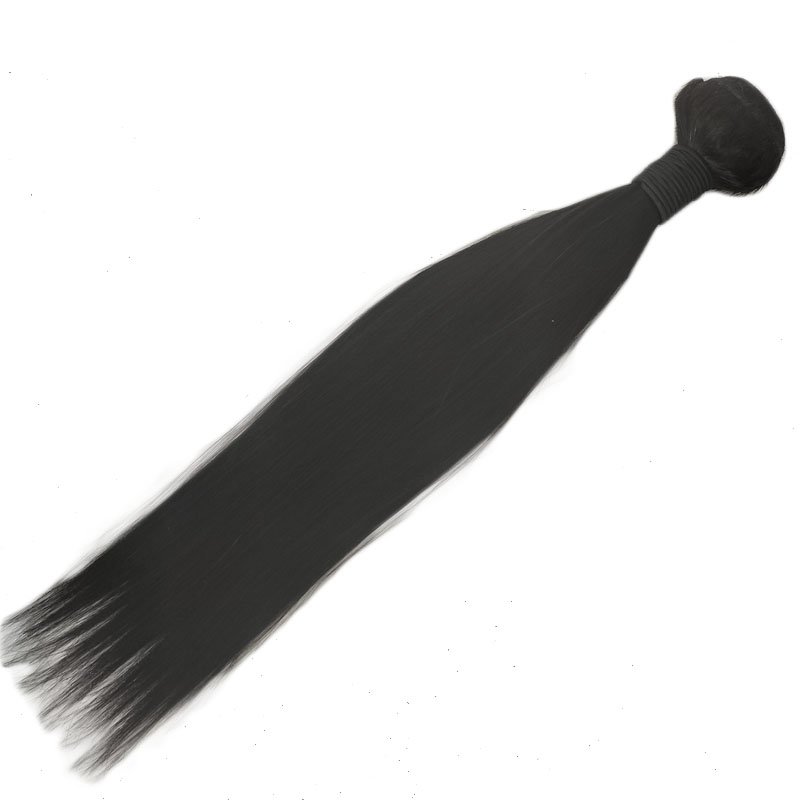 Silky Straight Raw Brazilian Virgin Hair Extension 100% Human Hair Weft for Black Women Natural Color Straight Hair Weft