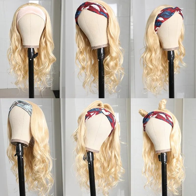 Wholesale kinky curly human hair wigs for black women, Glueless headband Wig Human hair