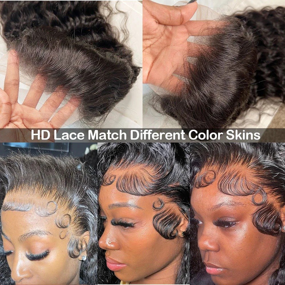 Factory Price Cuticle Aligned Raw Virgin Hair Unprocessed Glueless 13x4 Full HD Lace Wigs Human Hair Lace Front for Black Women