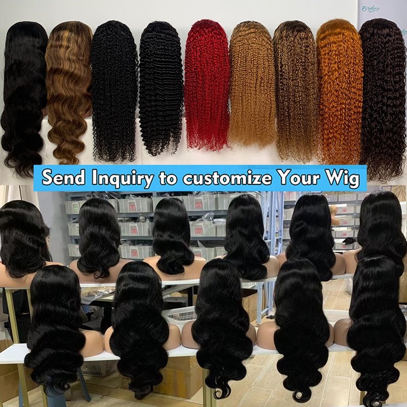 Factory Price Cuticle Aligned Raw Virgin Hair Unprocessed Glueless 13x4 Full HD Lace Wigs Human Hair Lace Front for Black Women