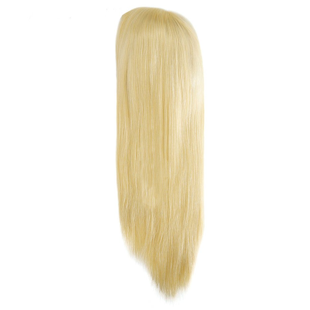 Anti-slip Soft Silicone Base Cap Medical Wig 18 Inches Long Blonde 100 Chinese Remy Human Hair Medical Grade Toupee Wig