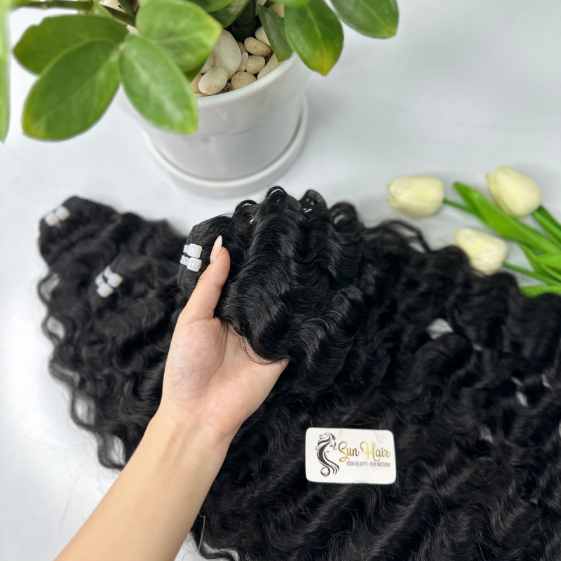 Wholesale Hot Loose Wave Natural Color Super Double Drawn Weft Hair 100% Raw Vietnamese Human Hair Extensions for Human Hair Wig