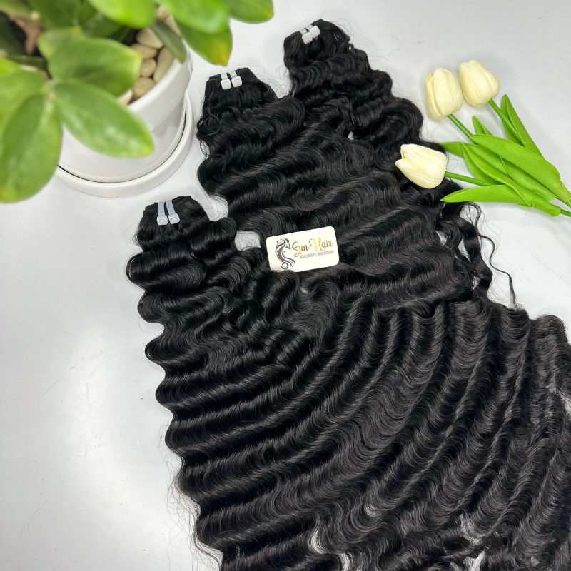 Wholesale Hot Loose Wave Natural Color Super Double Drawn Weft Hair 100% Raw Vietnamese Human Hair Extensions for Human Hair Wig