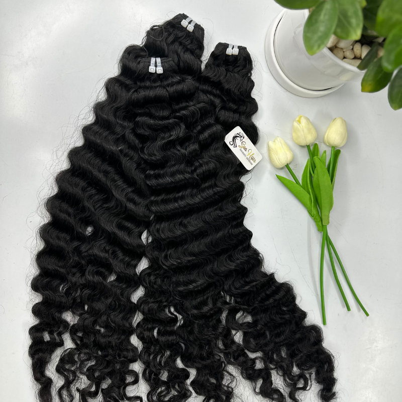 Wholesale Hot Loose Wave Natural Color Super Double Drawn Weft Hair 100% Raw Vietnamese Human Hair Extensions for Human Hair Wig