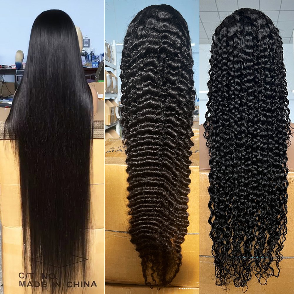 Undetectable Hd Lace Vietnamese Bone Straight Human Hair Wig 40" Grade 10A 100% Raw Virgin Human Hair Wig Ready To Buy Wigs