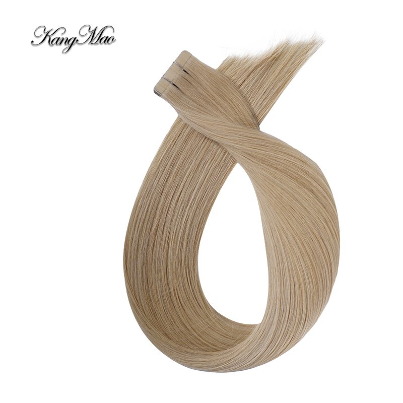 Top Quality No Tangle No Shedding Human Hair Super Double Drawn Russian Hair Pu Tape Remy Hair Extension