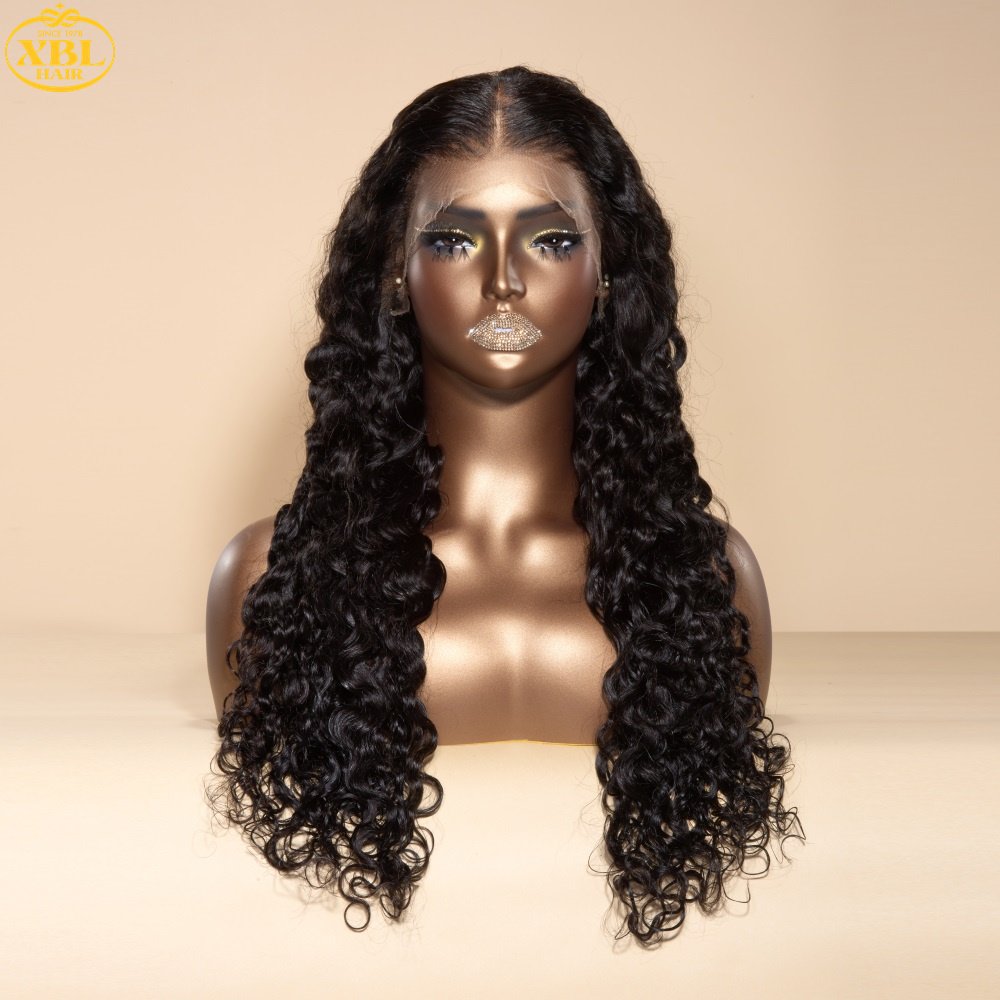 30 Inch Brazilian Virgin Hair Water Wave HD Lace Frontal Wig Brazilian Waterwave Wig Wave Human Hair Wig